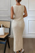 'Maelis' Flower Vest and Skirt Sweater Set - Celes Fashion